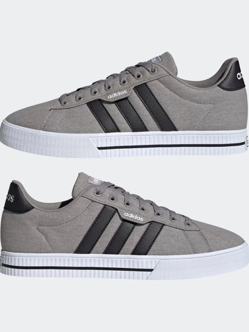 Adidas Daily 3.0 FW3270 Grey Black Low Top Skate Sneakers